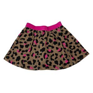 Epic Threads Toddler Girls Leopard Print Skirt With Shorts Brown/Pink Sz 3T